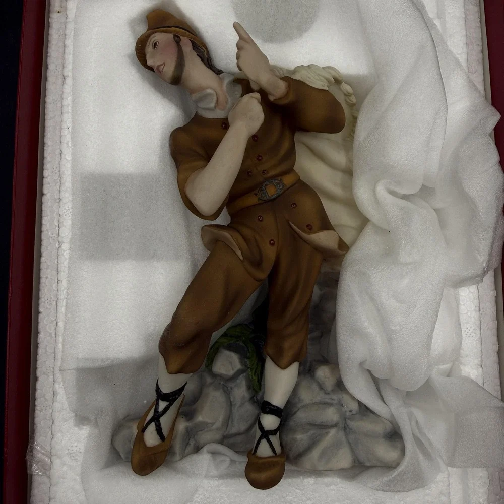 Vintage The Vatican Nativity Collection Shepherd Porcelain Hand Painted Vintage